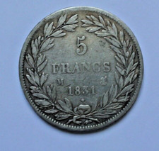 LOUIS PHILIPPE RARE 5 FRANCS