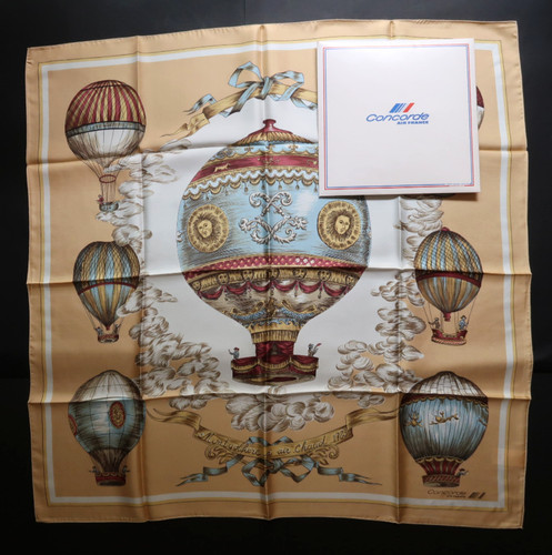 Foulard soie concorde air - foulard,