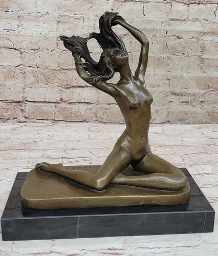 Statue bronze érotique art - statue,