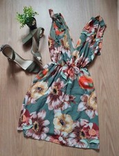♡Robe Kaki Fleuris Été T.U