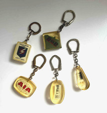 Lot 5 Porte-Clés Vintage à Inclusion Résine – EDF Cointreau L’Humanité AIA BOB