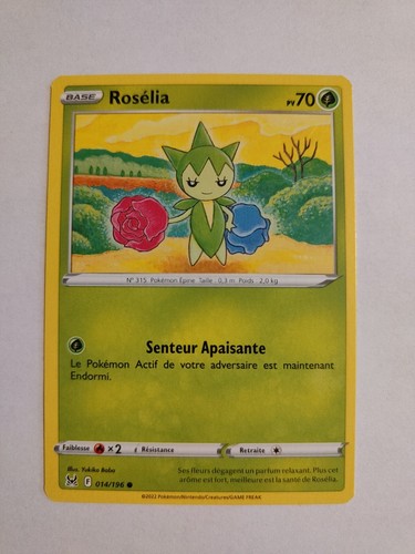 Carte pokemon rosélia - pokemon,