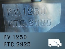 Pochoir plaque de tare pour