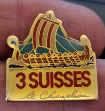 3 SUISSES LE CHOUCHOU PIN'S RARE, COLLECTION VINTAGE COLLECTOR CAROLINE LISFRANC