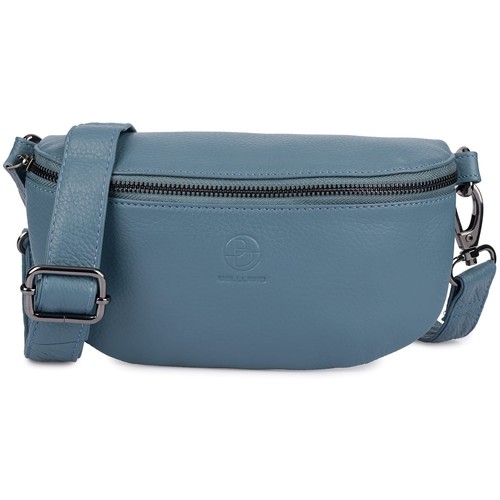 Sac banane cuir - bellugio, gris