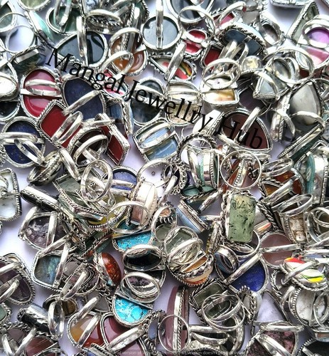 Lot bagues en argent - lot,