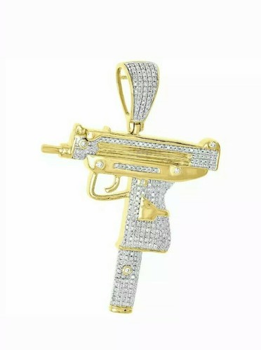 Pendentif uzi jaune - pendentif, en