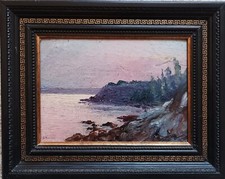 Tableau ancien / Bord de mer