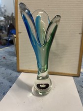 Vase en verre de Murano signé