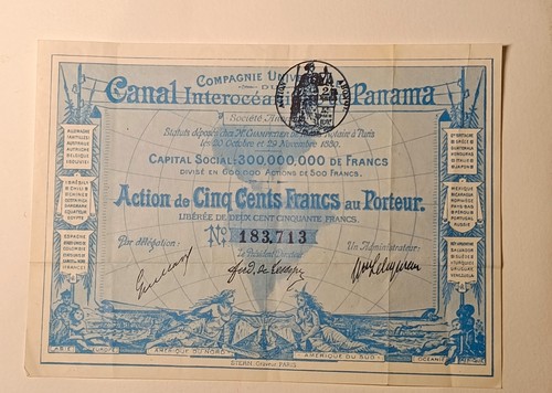 Canal panama 1880 action - canal, de