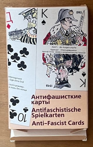Cartes jouer antifascistes - à,