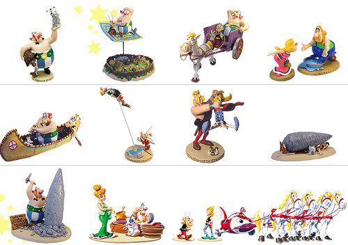Scène plastoy astérix - scène,