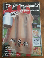 De fil en aiguille hors- serie animaux chat poule souris