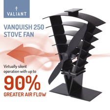 Ventilateur de poêle Valiant Vanquish - alimenté à la chaleur pour brûleurs à...