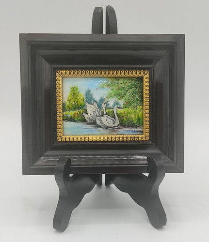 Petit émail art tableau - émail, d'art
