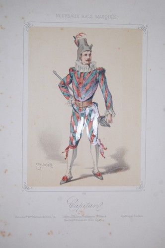 Litho nouveaux bals masqués - bals,