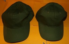 LOT DE 2 CASQUETTES KAKI POUR ADULTE  , TAILLE UNIQUE AVEC SANGLE DE REGLAGE ,
