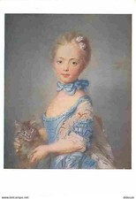 Art - Peinture - Perroneau - Girl with a Cat - Carte Neuve - CPM - Voir Scans Re