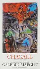 [AFFICHE D'ART] Marc CHAGALL : Le violoniste #Galerie Maeght, 1979, #Paris