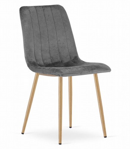 Fauteuil lava velours - fauteuil, gris