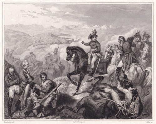 Gravure xixe bataille - xixe, de