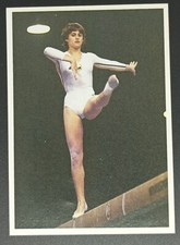 Nadia COMANECI image card #20 POULAIN Serie 44 "Grands noms du sport" 1985