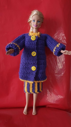 Robe crochet pour barbie - ,