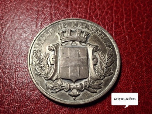1896 marseille rare medaille - marseille,