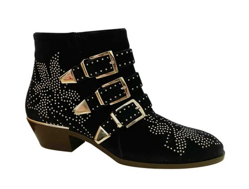 Chloe susanna navy - navy, studded