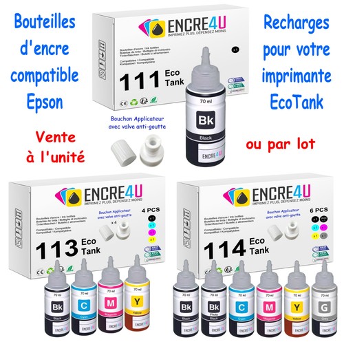 Bouteilles encre compatible - bouteilles, d'encre