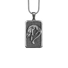 Collier panthère en argent