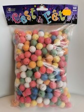 500 BOULES PAPIER MÂCHÉ POUR  SARBACANES COTILLONS MULTICOLORES