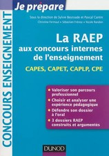 La Raep aux concours internes de l'enseignement - CAPES, CAPET, CAPLP, CPE,