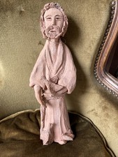 Ancien Santon Provençal Terre Cuite  Grand Personnage De Crèche 