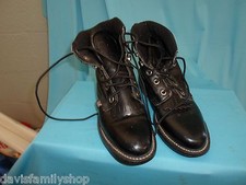Justin Basics Black Boots Size