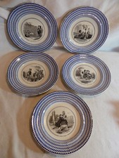 5 assiettes  J V Bordeaux