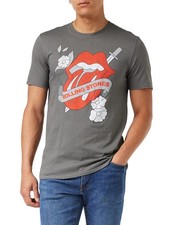 The Rolling Stone Men's Vintage Tattoo Short Sleeve T-Shirt XL Grey (Charcoal)