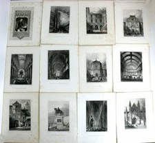 Lot de 39 gravures XIXe de