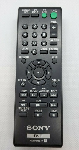 Sony genuine rmt d187a dvd - rmt-d187a,