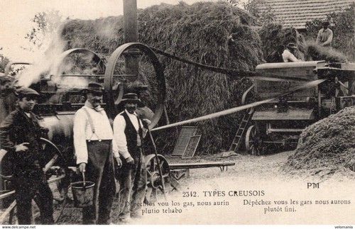 S5671 cpa types creusois - s5671,