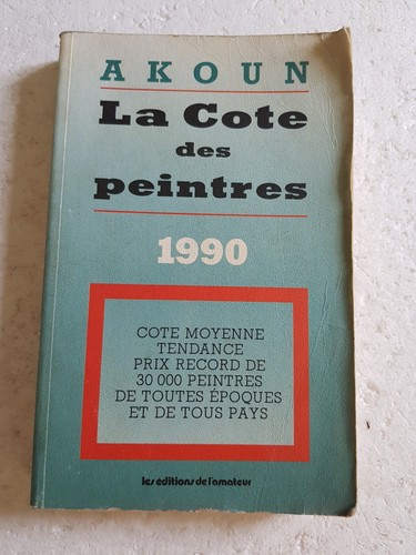 Cote des peintres 1990 - cote,