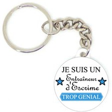 Porte clé badge je suis un