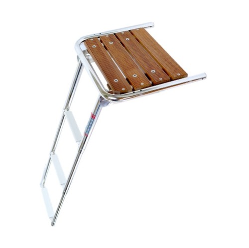 Teck bois nage plateforme - plateforme, avec