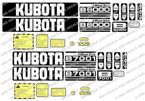 Kubota b6000 b6001 - b6000,