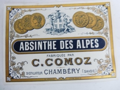 étiquette absinthe bistrot - Étiquette,