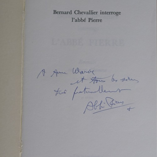 Dédicace abbé pierre - de,