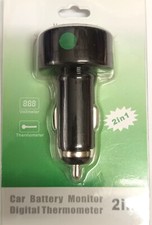 Voiture Allume-cigare voltmétre Affichage LED+ température