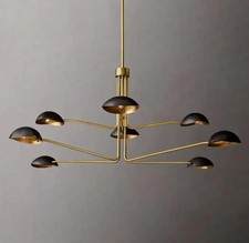 Lustre Contemporain Noir Et Or Sputnik Lumière Intérieur De Luxe