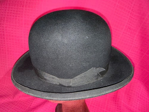 Ancien chapeau melon feutre - chapeau,