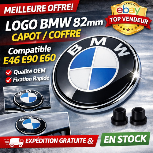 Logo bmw 82mm emblème capot - logo,